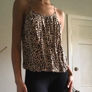 Cheetah print tank top